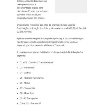 Prefeitura de SP divulga empresas habilitadas para linhas que circulam em bairros- G1