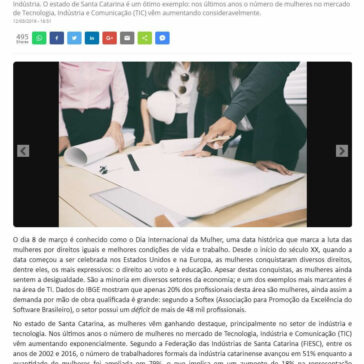 A importância das mulheres para o desenvolvimento da indústria de Santa Catarina- Casa de Notícias