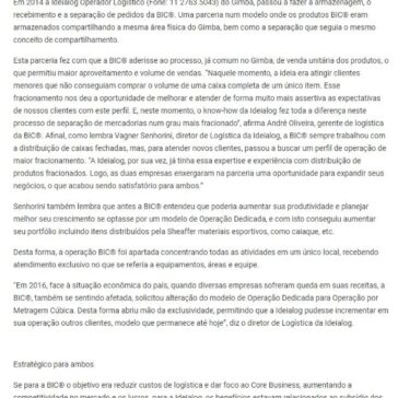 BIC® e Ideialog fazem parceria de sucesso para a gestão de estoques – Log web