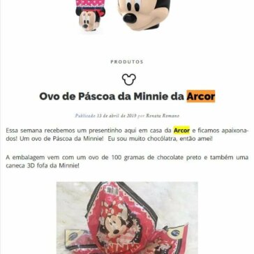 Ovo de Páscoa da Minnie da Arcor – Disney de novo