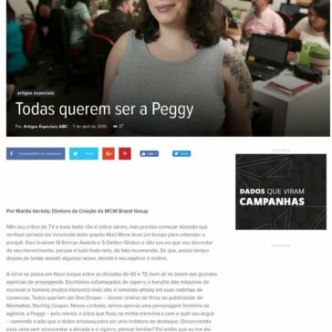Todas querem ser a Peggy – Abc da Comunicação