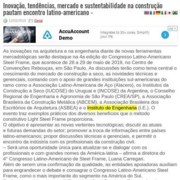 Inovação, tendências, mercado e sustentabilidade na construção pautam encontro latino-americano – Rede Press