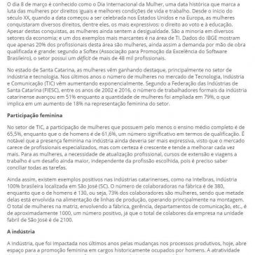 A importância das mulheres para o desenvolvimento da indústria de Santa Catarina- Sobre Isso