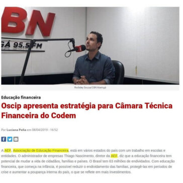 Oscip apresenta estratégia para Câmara Técnica Financeira do Codem- CBN Maringá
