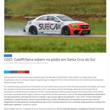 CGST: Caleffi/Sena sobem no pódio em Santa Cruz do Sul-SpeedRacing.com.br