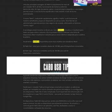 Roteadores Wi-Fi Mesh nacionais- Canal tech