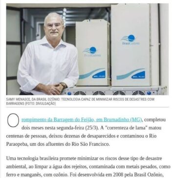 Startups brasileiras criam soluções para descontaminar água com metais pesados- Época Negócios (Online)