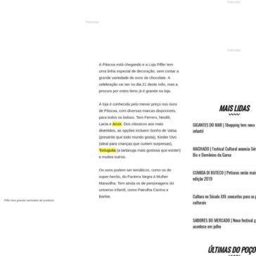 Com ovos e decoração, Loja Piffer tem diversos produtos de Páscoa – Poços Já