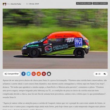 Super Turismo – CGST: Sena/Roncen Vencem Na Abertura Do Campeonato Em Santa Cruz- Velocidade no Sangue