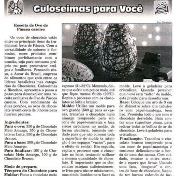 Receitas de Ovo de Páscoa caseiro – A Gazeta da Zona Norte