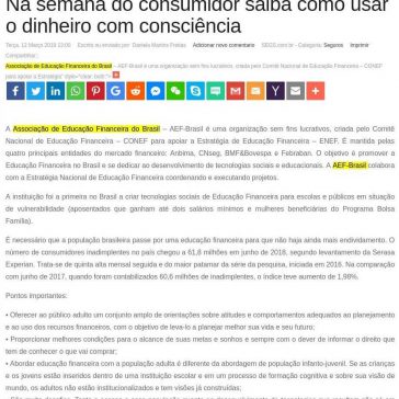 Na semana do consumidor saiba como usar o dinheiro com consciência- SEGS