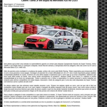Caleffi / Sena Jr em dupla na Mercedes #20 no CGST – Motor Online