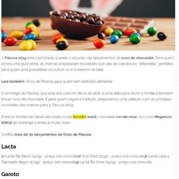 Mais de 30 lançamentos de Ovos de Páscoa para 2019 – Tudo Notícia