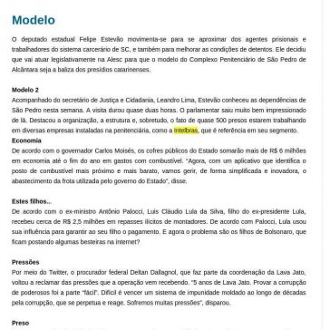 Quarta-feira, 20/03/2019: -Néia Lopes