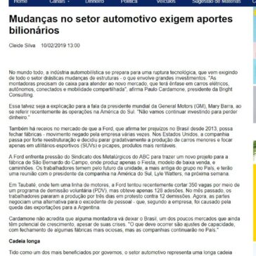 Mudanças no setor automotivo exigem aportes bilionários – Guarulhos Web