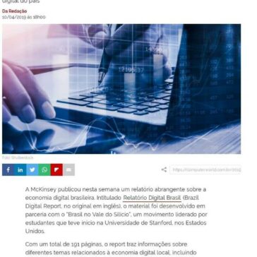 Brasil precisa resolver desafios de inovação e produtividade, diz McKinsey- ComputerWorld