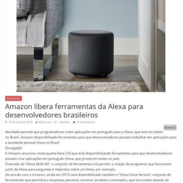 Amazon libera ferramentas da Alexa para desenvolvedores brasileiros – Cultura FM – 87,9