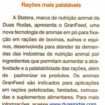 Rações mais palatáveis – DBO (A revista de Negócios da Pecuária)