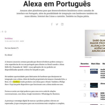 Alexa em Português- Proxxima