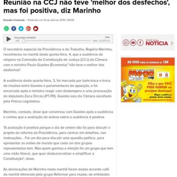 Reunião na CCJ não teve ‘melhor dos desfechos’, mas foi positiva, diz Marinho – Massa News