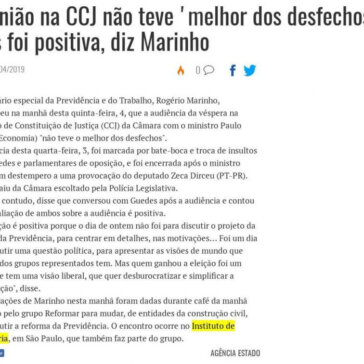Reunião na CCJ não teve ‘melhor dos desfechos’, mas foi positiva, diz Marinho – O Povo (On-line)