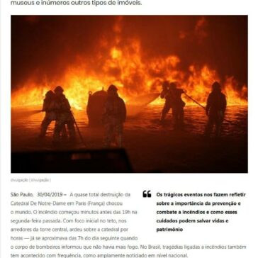 Catedral de Notre-Dame, Museu Histórico Nacional e Ninho do Urubu: a importância na prevenção e combate a incêndios -Cobizz