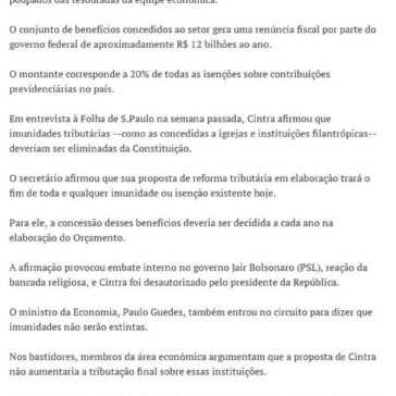 Filantrópicas fazem lobby por isenções de R$ 12 bi por ano- BemParaná