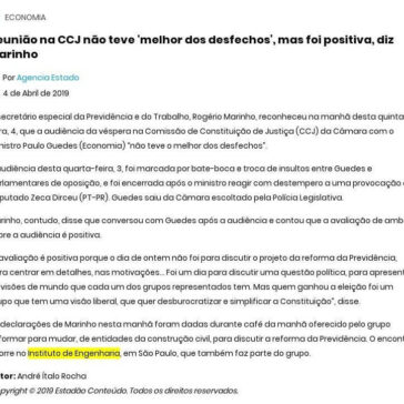 Reunião na CCJ não teve “melhor dos desfechos”, mas foi positiva, diz Marinho – Tribuna do Agreste