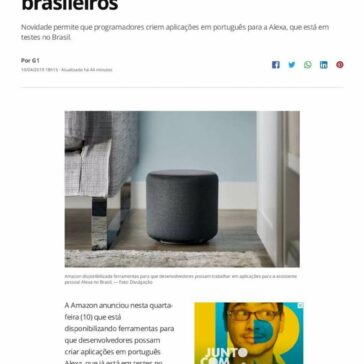 Amazon libera ferramentas da Alexa para desenvolvedores brasileiros -G1 Brasil