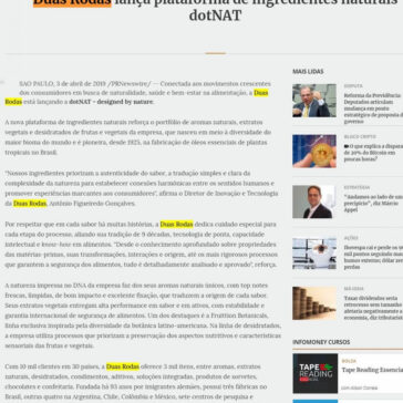 Duas Rodas lança plataforma de ingredientes naturais dotNAT – InfoMoney