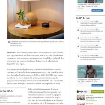 Amazon começa a testar ”voz” para Alexa- Estado de Minas (Online)