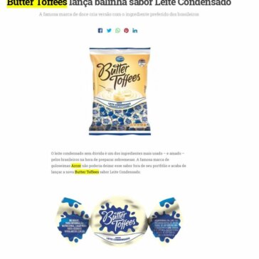 Butter Toffees lança balinha sabor Leite Condensado – Gula Certa