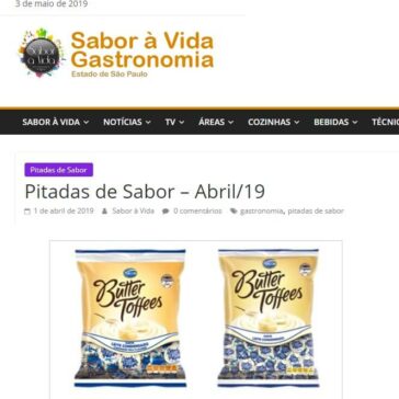 Pitadas de Sabor – Abril/19 – Sabor à vida Gastronomia