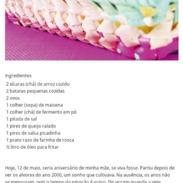 Bolinhos de Arroz – GCN.net