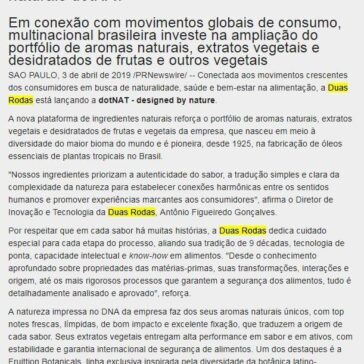 Duas Rodas lança plataforma de ingredientes naturais dotNAT – Falando de Gestão