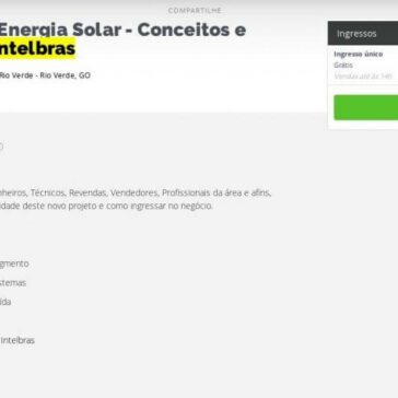 Treinamento Energia Solar – Conceitos e Aplicações -Sympla
