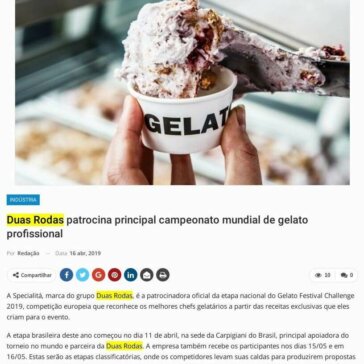 Duas Rodas patrocina principal campeonato mundial de gelato profissional – Newtrade