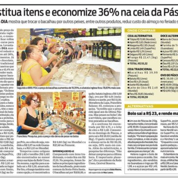 Substitua itens e economize 36% na ceia da Páscoa – O Dia