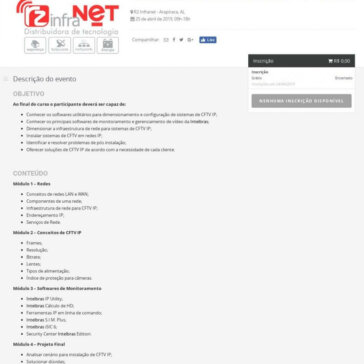 Treinamento Técnico em Redes para CFTV IP Intelbras- Sympla