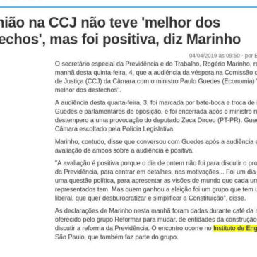 Reunião na CCJ não teve ‘melhor dos desfechos’, mas foi positiva, diz Marinho -Diario do Sudoeste