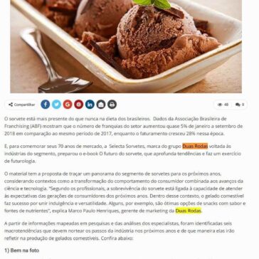 Selecta traz 6 tendências de consumo para o futuro do setor de sorvetes – Newtrade