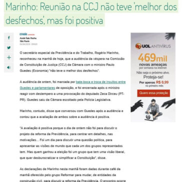 Reunião na CCJ não teve ‘melhor dos desfechos’, mas foi positiva, diz Marinho – BOL Notícias