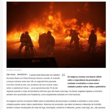 Catedral de Notre-Dame, Museu Histórico Nacional e Ninho do Urubu: a importância na prevenção e combate a incêndios -Dicas BH