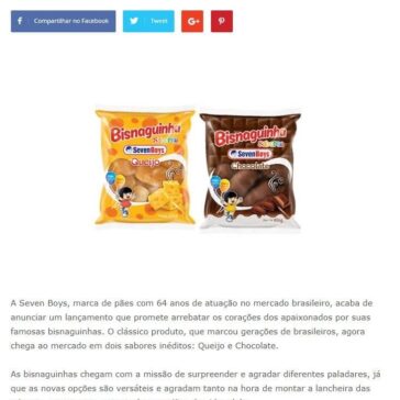Seven Boys lança bisnaguinhas nas versões Queijo e Chocolate  – Grandes Nomes da Propaganda