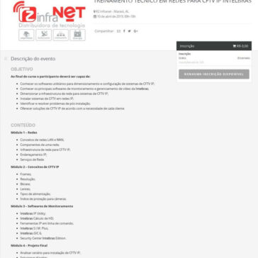 Treinamento Técnico em Redes para CFTV IP Intelbras- Sympla