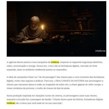 Agência Moma assina nova campanha da Intelbras- Grandes Nomes da Propaganda