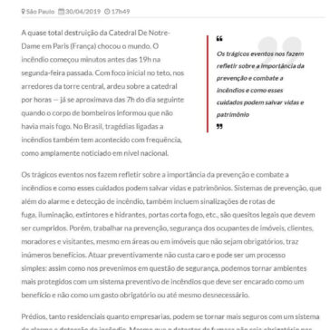 Catedral de Notre-Dame, Museu Histórico Nacional e Ninho do Urubu: a importância na prevenção e combate a incêndios- Negócios em Foco
