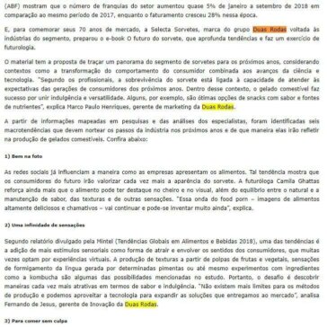 SELECTA TRAZ 6 TENDÊNCIAS DE CONSUMO PARA O FUTURO DO SETOR DE SORVETES – Aditivos & Ingredientes