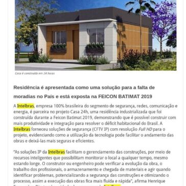 Casa é construída em 24 horas: Intelbras é parceira no projeto – TEM Sustentável