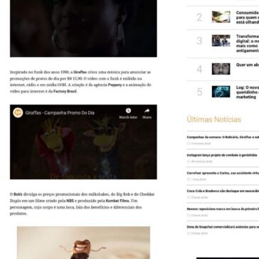 Campanhas da semana: O Boticário, Giraffas e outros -Meio & Mensagem (On-line)